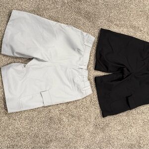 Under Armour Black and White Athletic Shorts